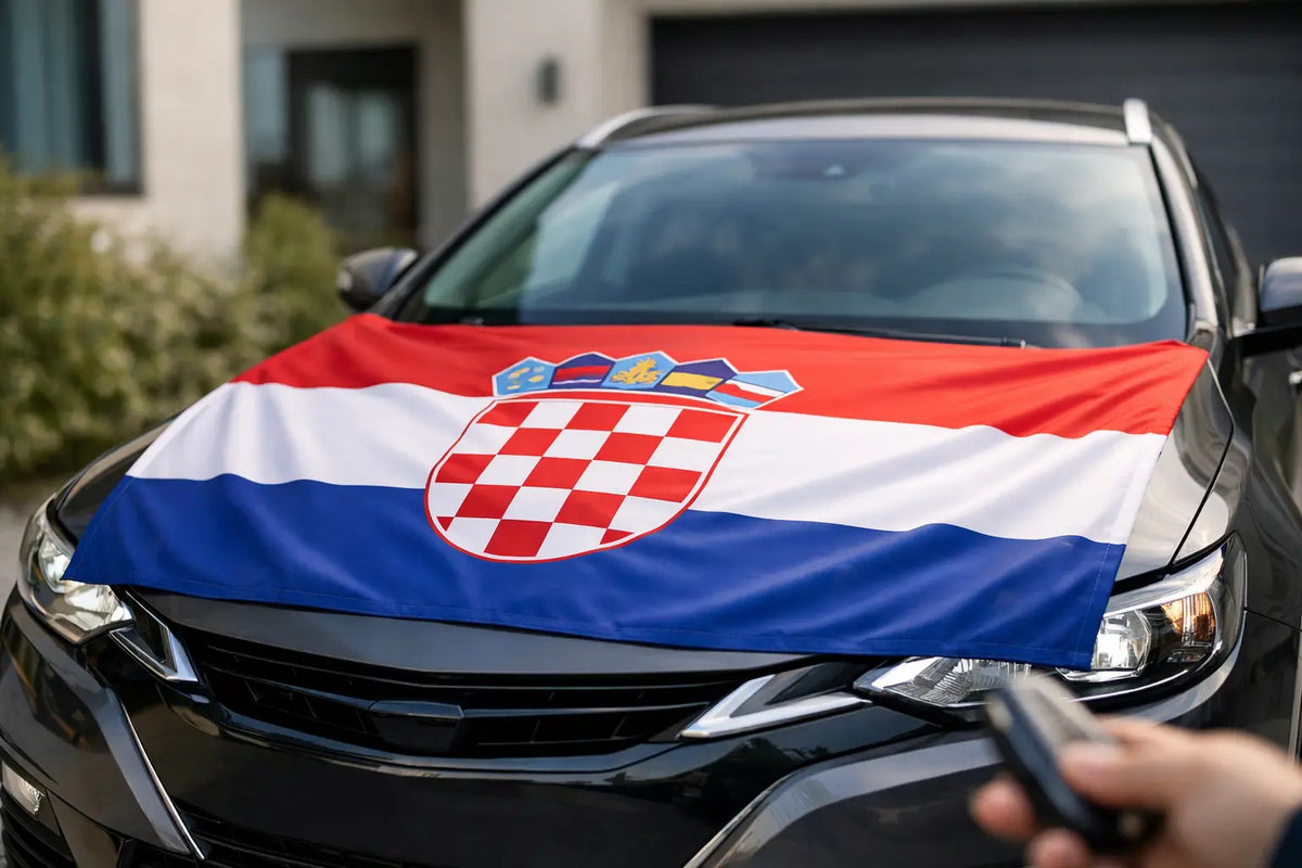 Motorhaubenflagge Kroatien bestellen leicht gemacht