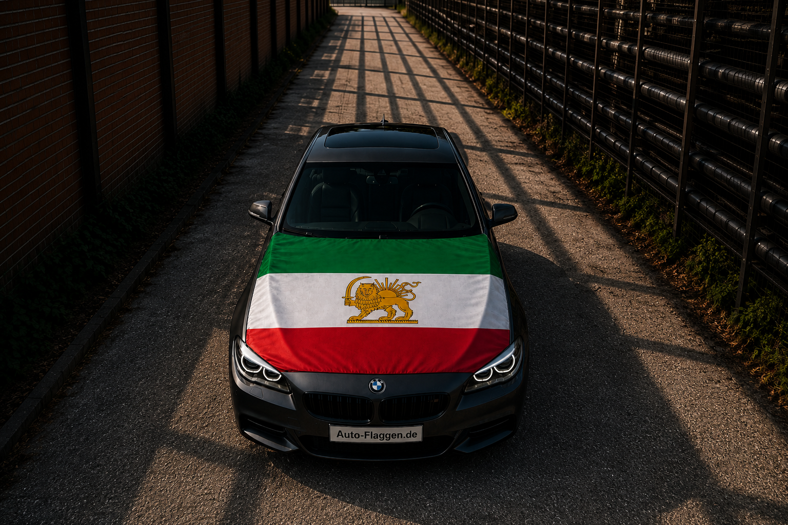Iran-Shah Motorhaubenflagge Auto Flagge